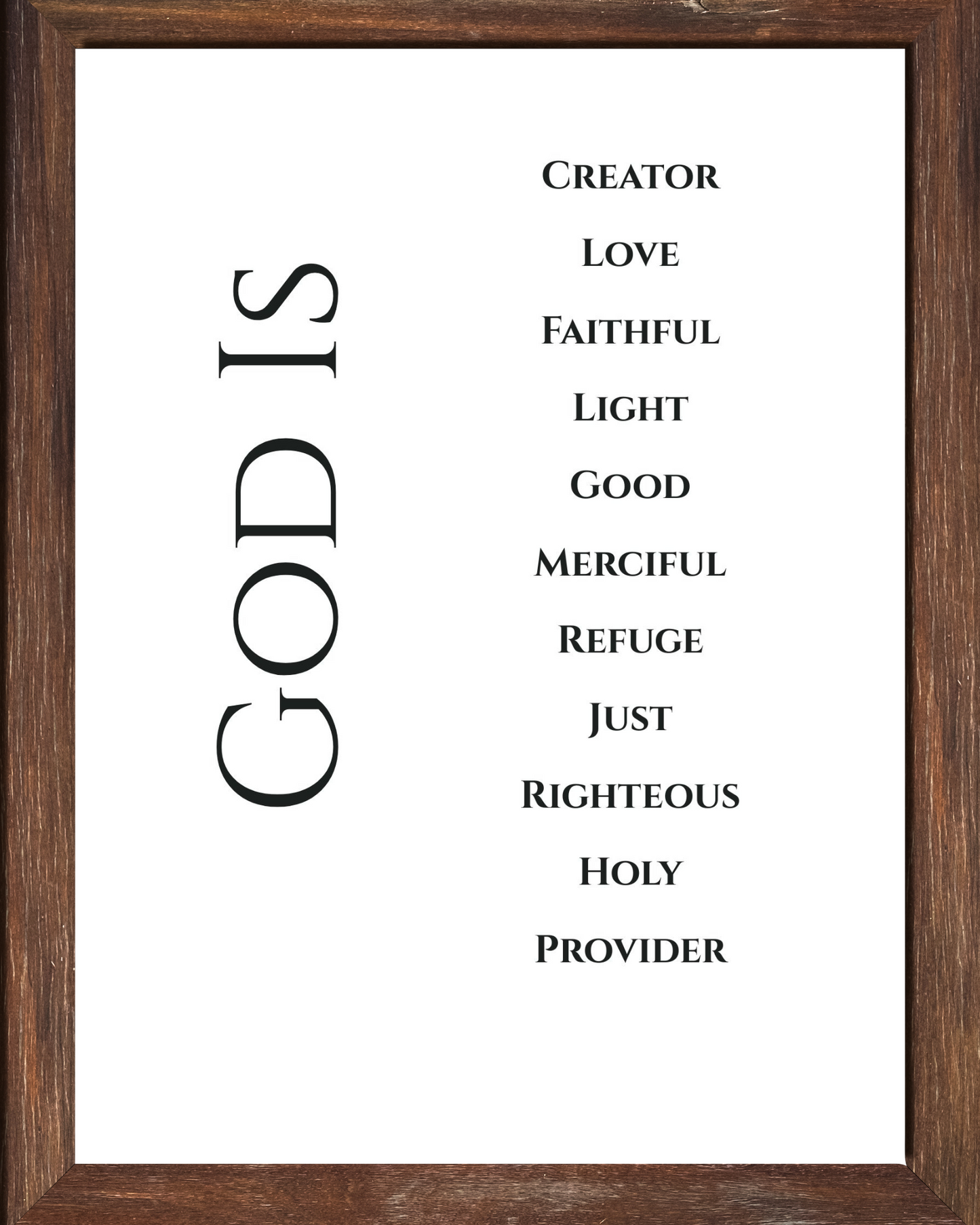 God Is and I Am | Christian 8x10 Printable Wall Art