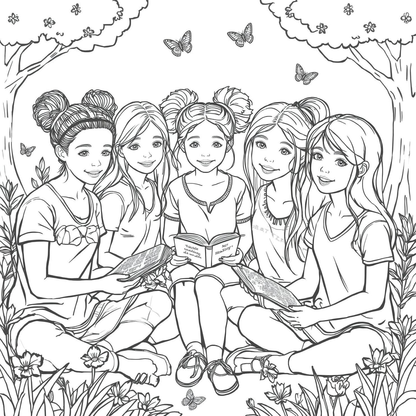 God's Girl Squad: Faith-Filled Coloring eBook for Girls