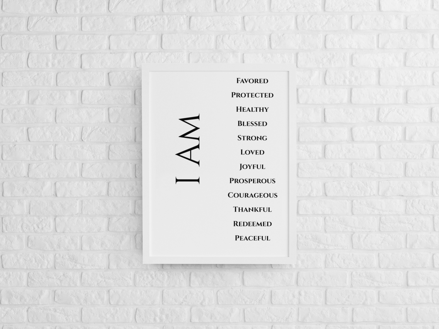 God Is and I Am | Christian 8x10 Printable Wall Art